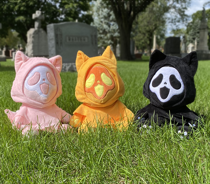 Ghost Cat Killer Pillow Plush – Monster Kitty Society