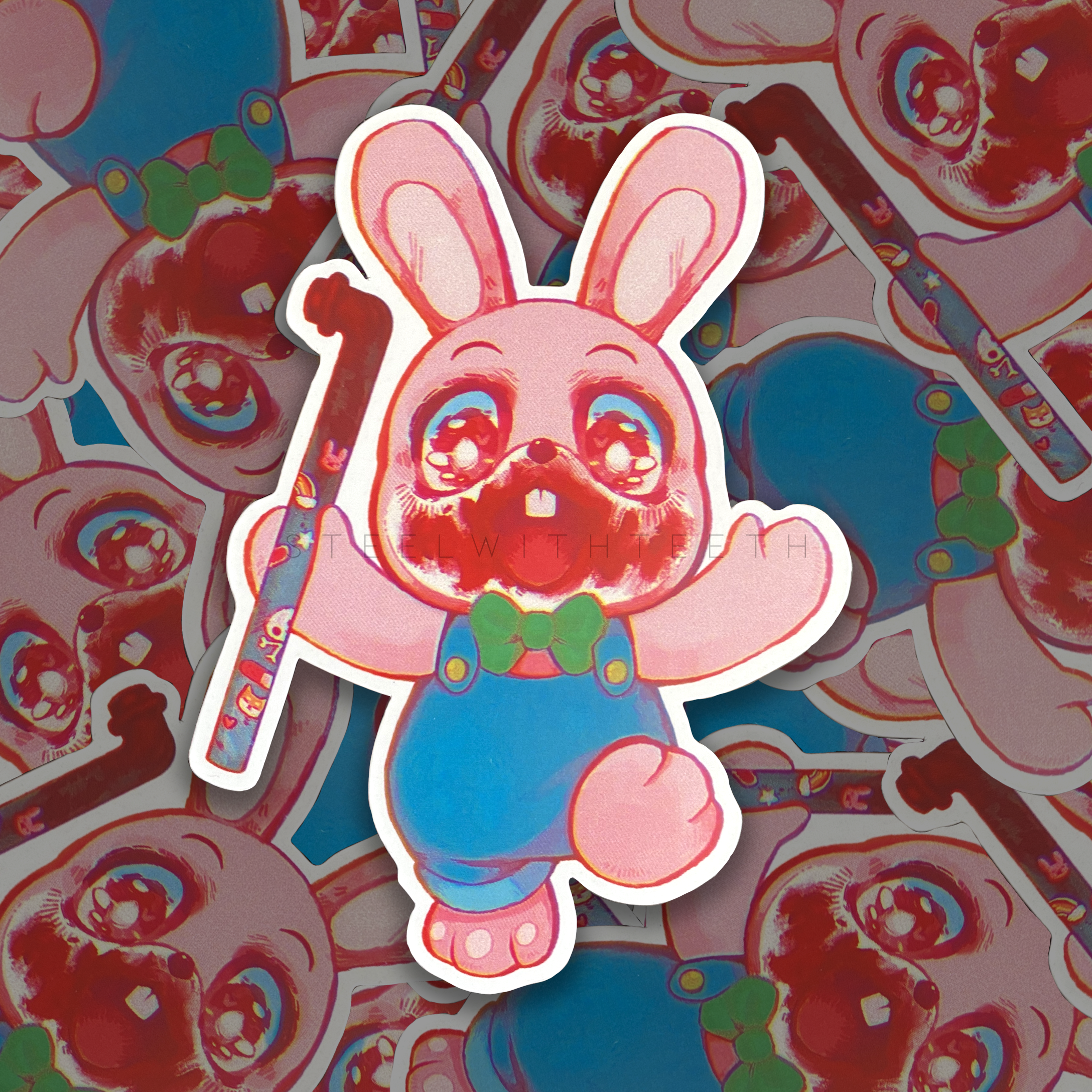 Robbie Rabbit Sticker – STEELWITHTEETH